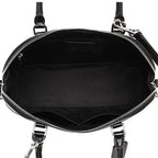 Coach-Medium-Bennett-Satchel-In-Cross Grain Black