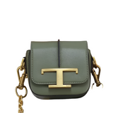 Tod's Timeless Crossbody Bag In Leather Micro Green