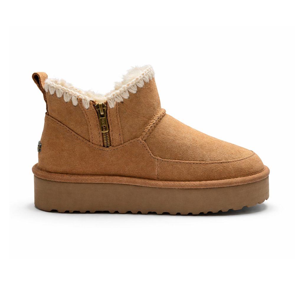 UGG Classic Ultra Zipper Mini Boot Chestnut