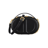 Christian Dior CD Signature Oval Camera Bag Black