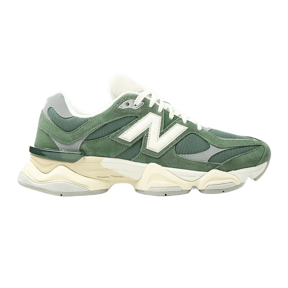 New Balance 9060 Returns in Green Suede
