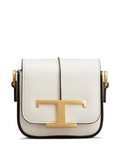 Tod's Timeless Crossbody Bag In Leather Micro White