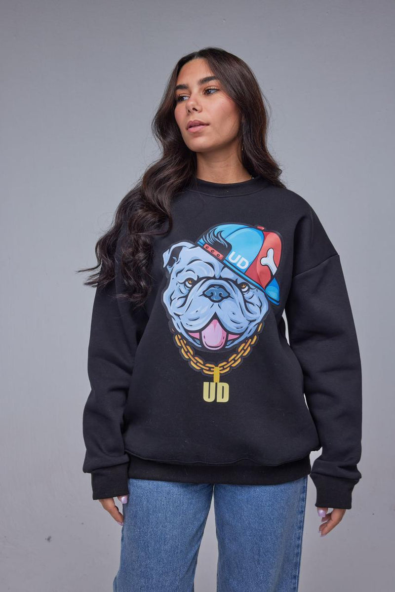 Rap Dog Printed Sweatshirt