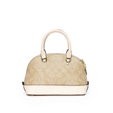 Coach Mini Bennett Satchel In Cross Grain Beige