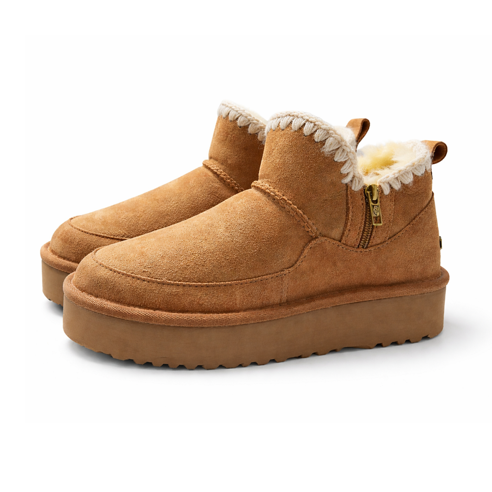 UGG Classic Ultra Zipper Mini Boot Chestnut