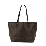 Coach Signature City Tote Bag Dark Brown