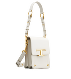 TOD'S Timeless Bag in Leather Micro White