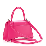 Balenciaga Hourglass Top Handle Shiny Box Acid Fuchsia