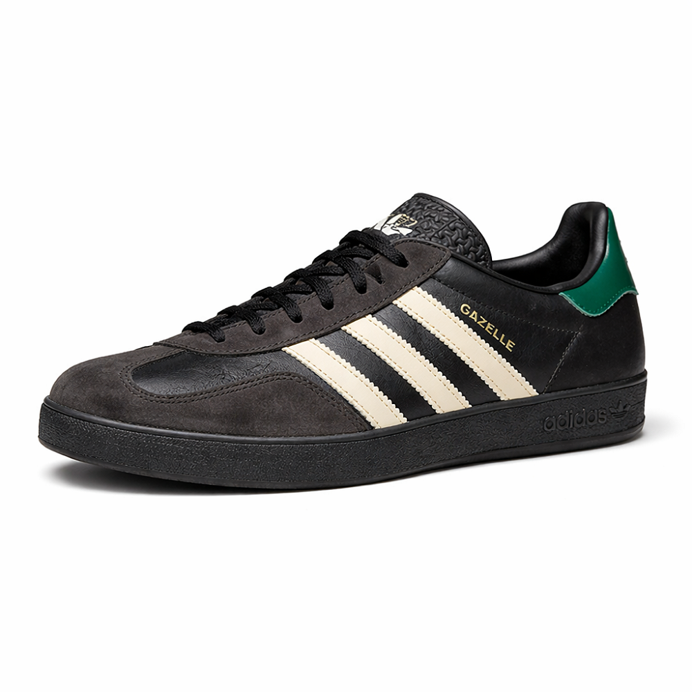 Adidas Gazelle Indoor Leather Black Brown Green