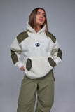 Hoodie Sweatshirt Fur White