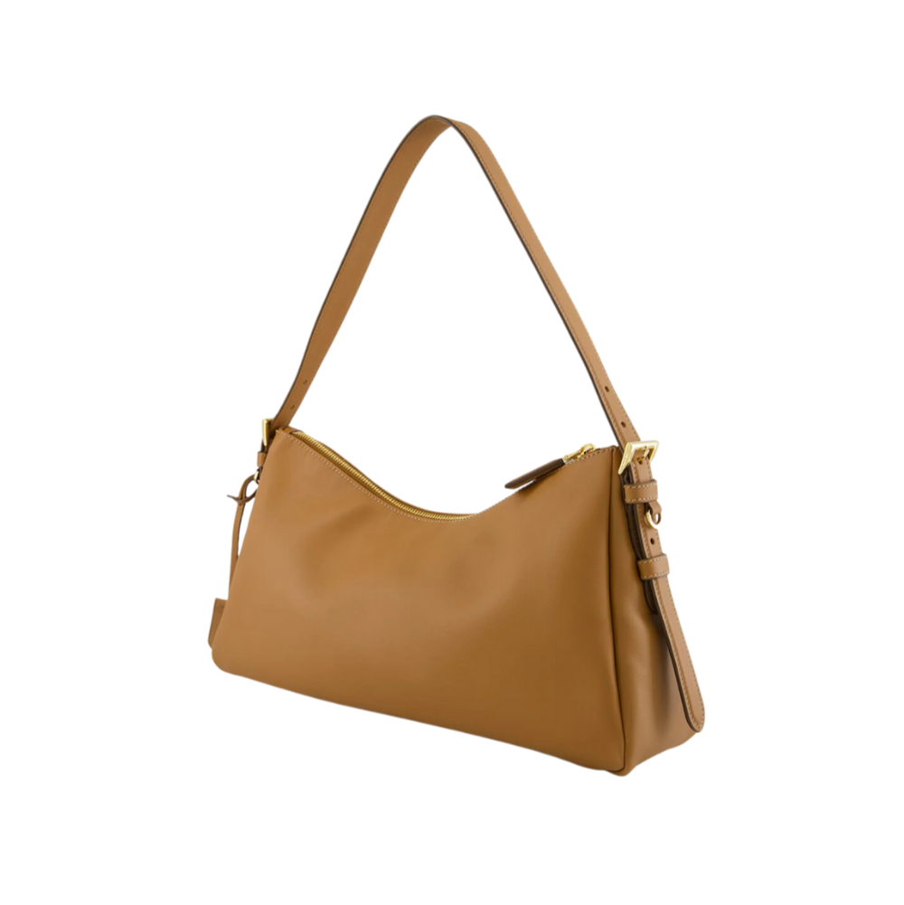 Prada Brown Leather Medium Shoulder Bag