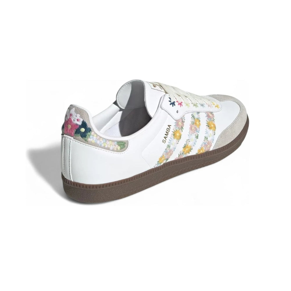Adidas Samba OG Satin Floral Cloud White