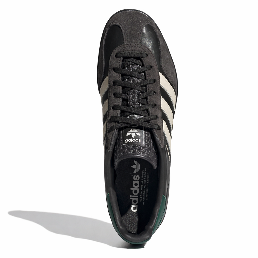 Adidas Gazelle Indoor Leather Black Brown Green