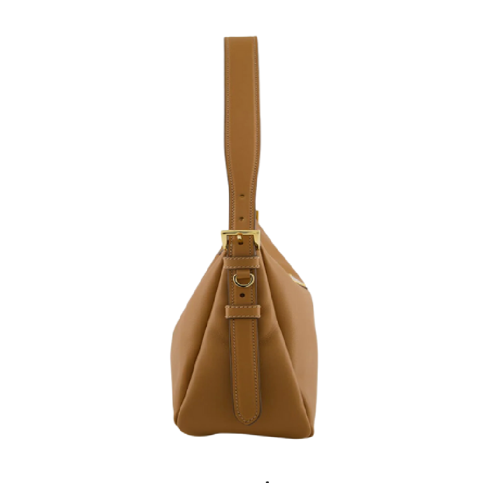 Prada Brown Leather Medium Shoulder Bag