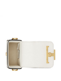 Tod's Timeless Crossbody Bag In Leather Micro White