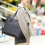 Louis Vuitton Checkered Tote Bag With Inner Pouch