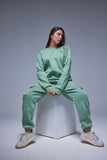 Crew Neck Mint Set Green