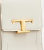 TOD'S Timeless Bag in Leather Micro White