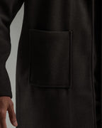 Oversized Knitted Sweater Black Coat Casual Lapel Warm Overcoat With Pockets - All About Eg