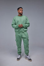 Crew Neck Mint Set Green - All About Eg