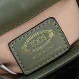 Tod's Timeless Crossbody Bag In Leather Micro Green