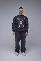 Unisex Design X Printed Sweatshirt - All About Eg