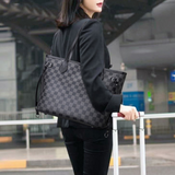 Louis Vuitton Checkered Tote Bag With Inner Pouch