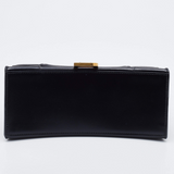 Balenciaga Black Leather Hourglass Box Top Handle Bag