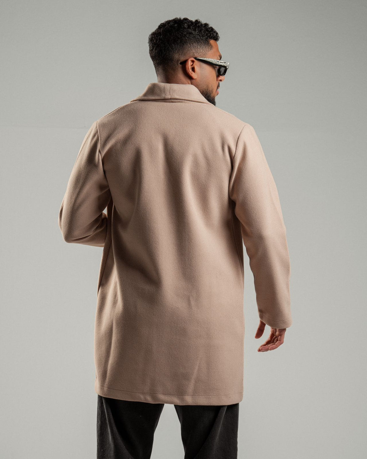 Oversized Knitted Sweater Beige Coat Casual Lapel Warm Overcoat With Pockets - All About Eg