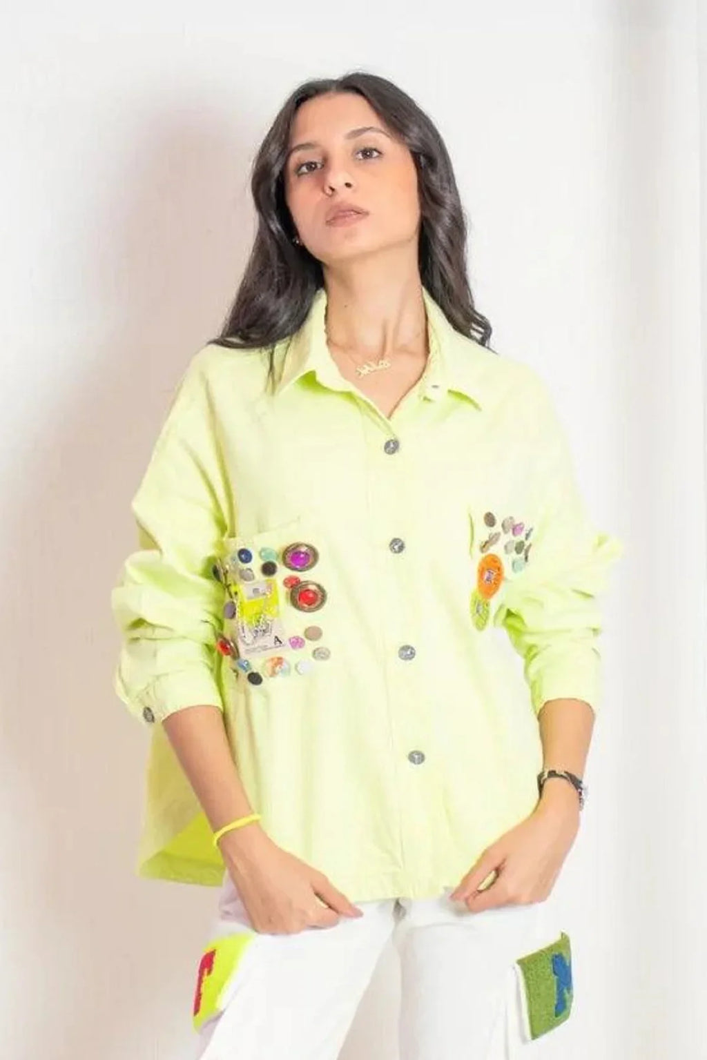 Gabardine Shirt Pocketed - All About Eg