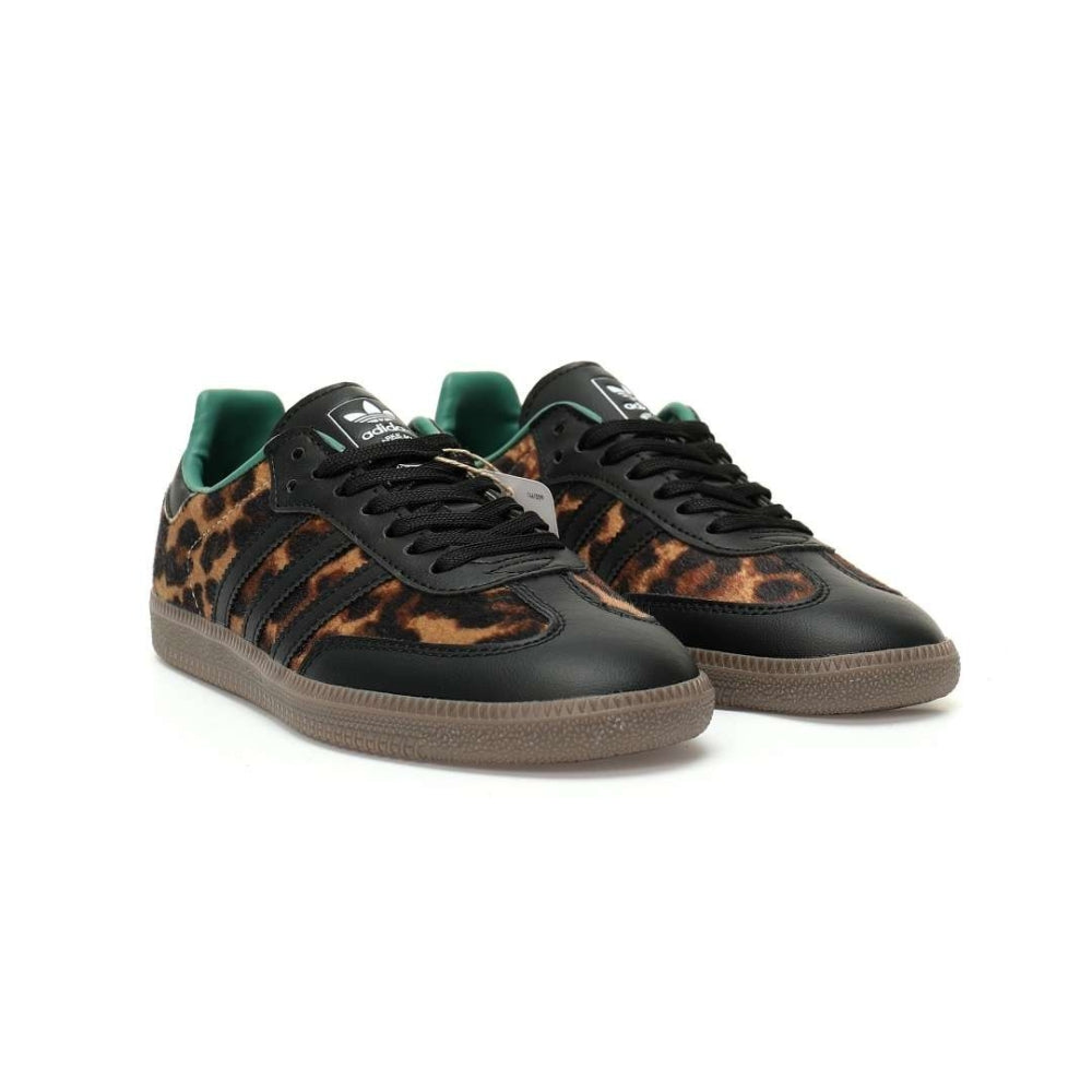 Adidas Samba OG Black Green Leopard