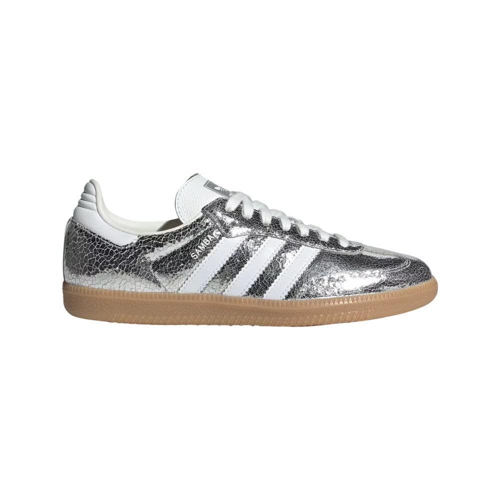 Adidas Samba OG Silver Metallic Cracked