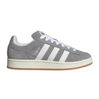All About Gray Adidas sneaker with white stripes