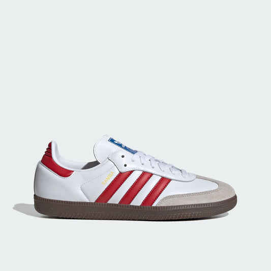 Adidas Samba OG White Scarlet - All About Eg