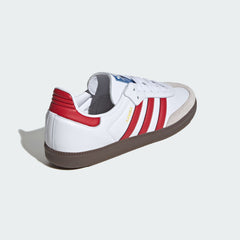 Adidas Samba OG White Scarlet - All About Eg