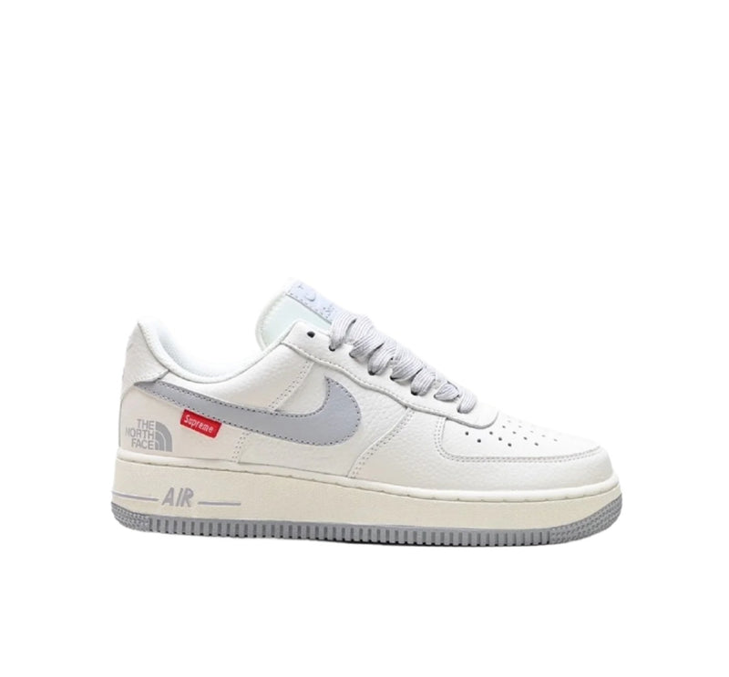 Supreme x The North Face x Nike Air Force 1 07 Low Off White Grey