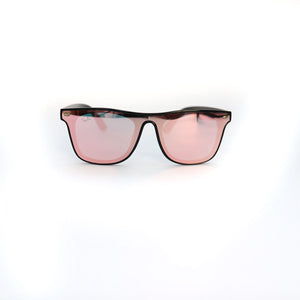 Sunglasses BLACK FRAME PINK LENS