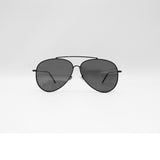 RAY-BAN AVIATOR REVERSE BLACK FRAME BLACK LENS