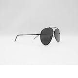 RAY-BAN AVIATOR REVERSE BLACK FRAME BLACK LENS