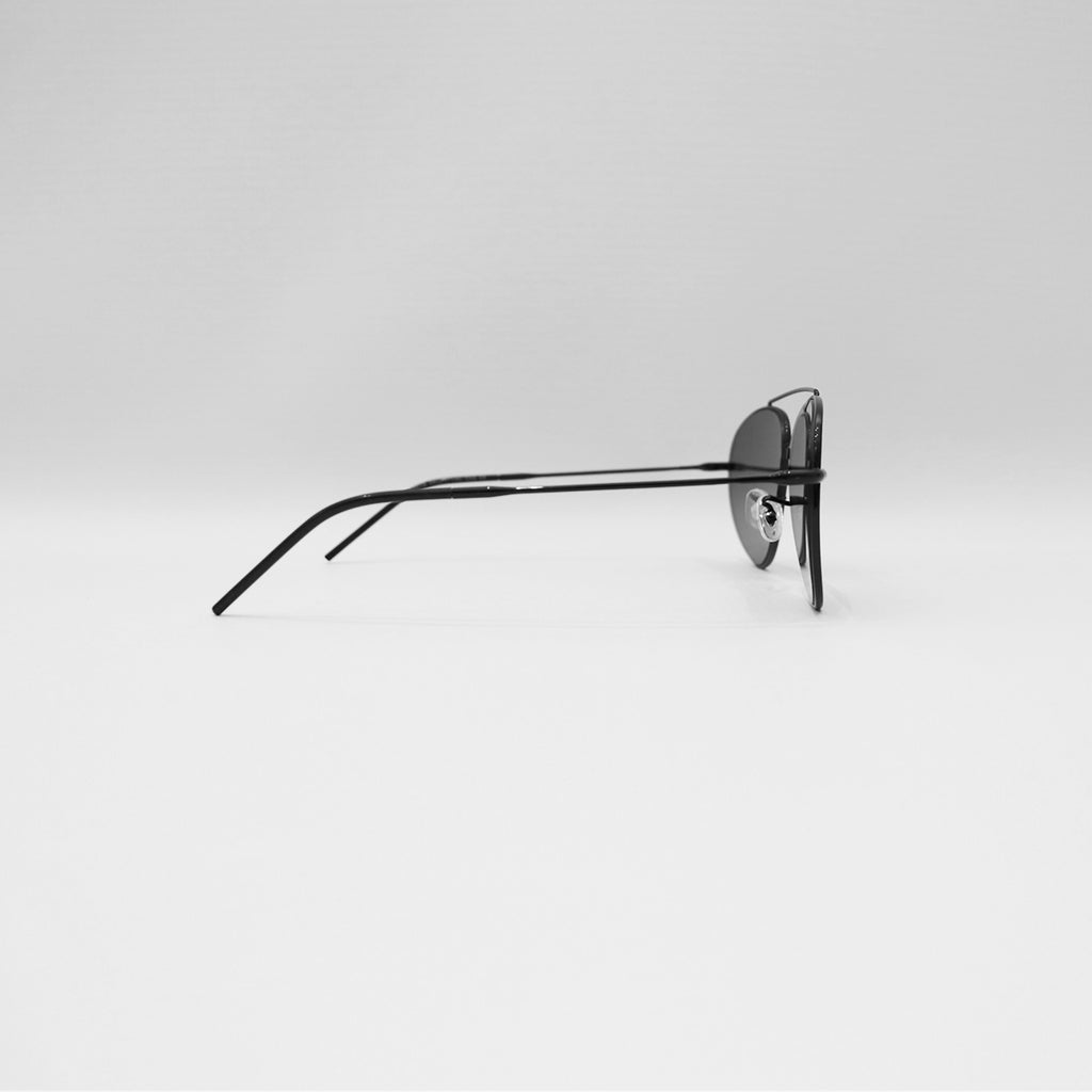 RAY-BAN AVIATOR REVERSE BLACK FRAME BLACK LENS - All About Eg