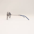 RAY-BAN AVIATOR REVERSE SILVER FRAME BLUE LENS - All About Eg