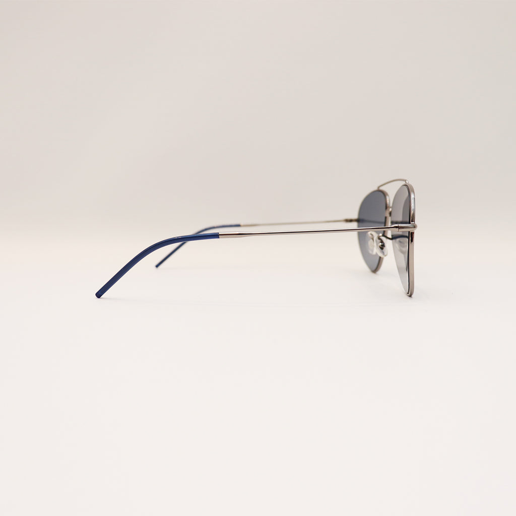 RAY-BAN AVIATOR REVERSE SILVER FRAME BLUE LENS - All About Eg