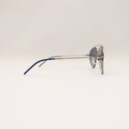 RAY-BAN AVIATOR REVERSE SILVER FRAME BLUE LENS - All About Eg