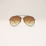 RAY-BAN AVIATOR REVERSE BLACK FRAME BROWN LENS