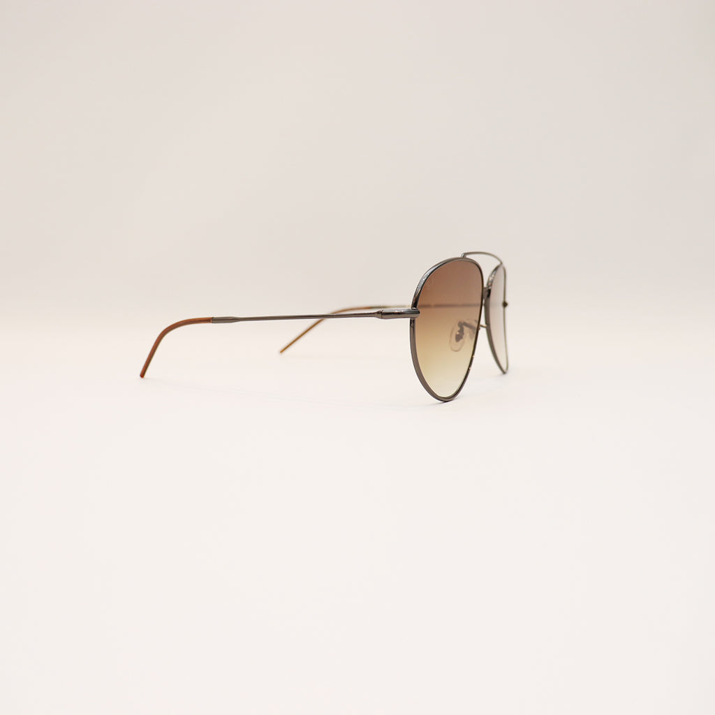 RAY-BAN AVIATOR REVERSE BLACK FRAME BROWN LENS - All About Eg