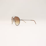 RAY-BAN AVIATOR REVERSE BLACK FRAME BROWN LENS