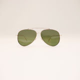 RAY-BAN AVIATOR REVERSE GOLD FRAME GREEN LENS