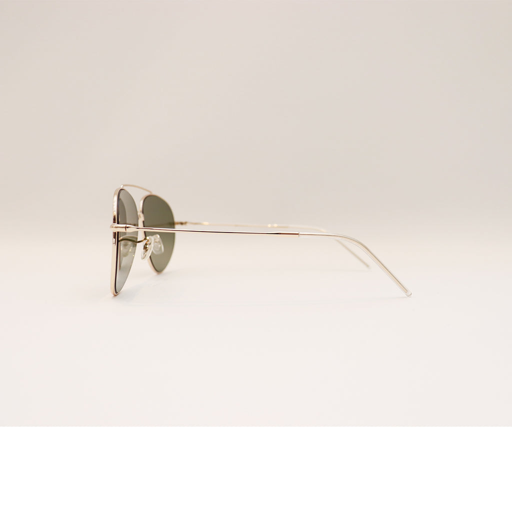 RAY-BAN AVIATOR REVERSE GOLD FRAME GREEN LENS - All About Eg