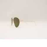 RAY-BAN AVIATOR REVERSE GOLD FRAME GREEN LENS