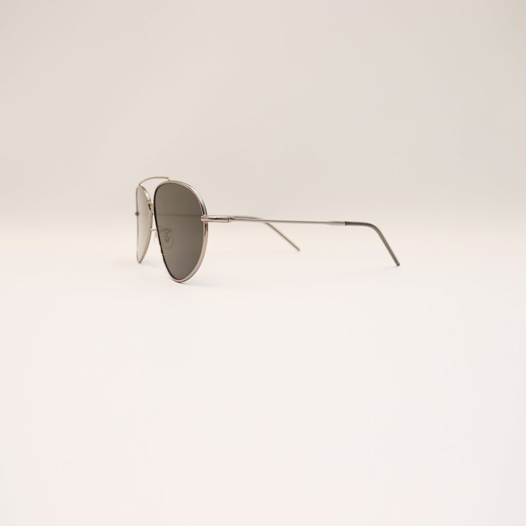RAY-BAN AVIATOR REVERSE SILVER FRAME DARK GREY LENS - All About Eg